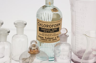 Lot 1 - A Small Group of Chemist's Glass Laboratory Equipment