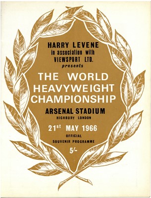 Lot 158 - Boxing Programmes, Muhammad Ali v Henry Cooper, 1966