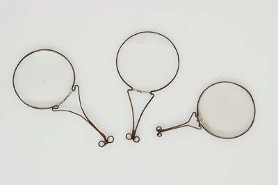 Lot 12 - Three 18th Century Nuremberg Magnifying Glasses