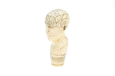 Lot 39 - An Antique Ivory Phrenology Head