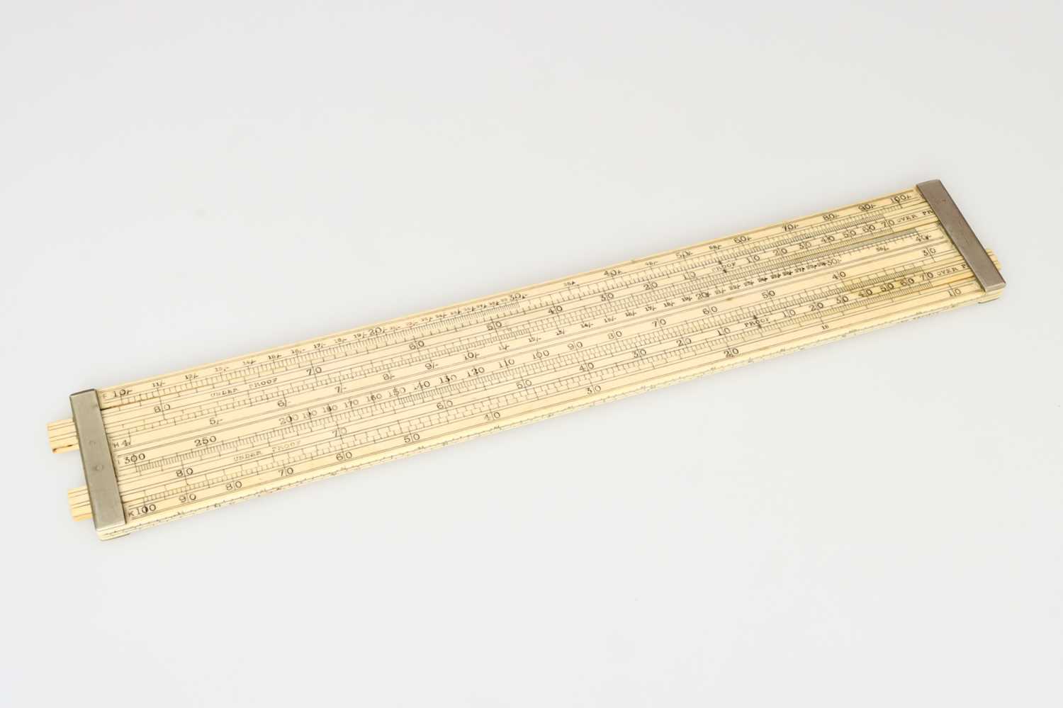 Lot 36 - An Ivory Excise Officer's Slide Rule