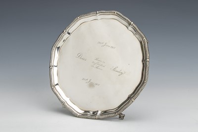 Lot 111 - An Edward VII Silver Salver