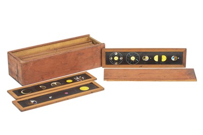 Lot 241 - A Set of 12 Hand Painted Astronomy Magic Lantern Slides
