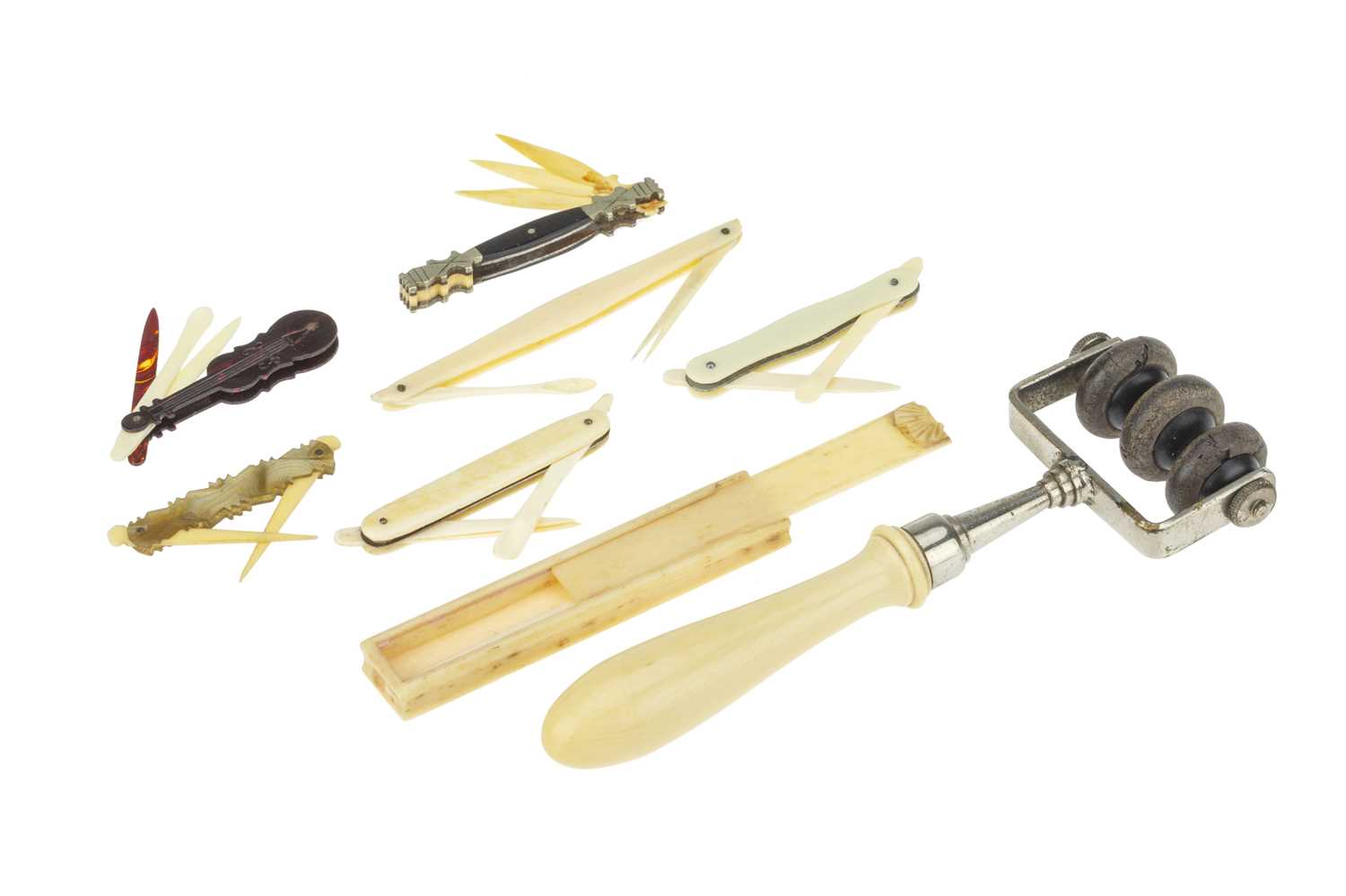 Lot 19 - Ivory Toothpicks etc
