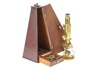 Lot 189 - Small Culpeper Microscope, Harris