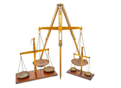 Lot 73 - A Large Inspectors Beam Scale Set