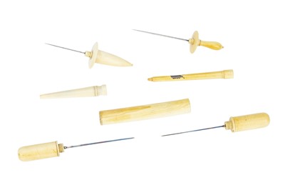 Lot 41 - Medical, Antique Ivory-Cased  Acupuncture Needles