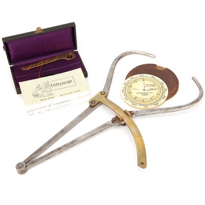 Lot 44 - Cranial Callipers, Gestation Calculator & Embryoscope