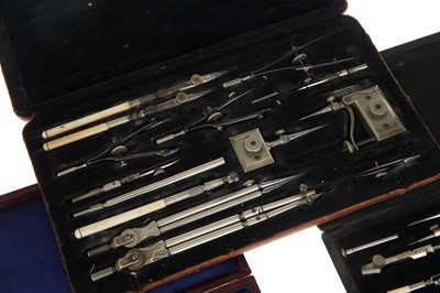 Lot 74 - Three Sets of Drawing Instruments