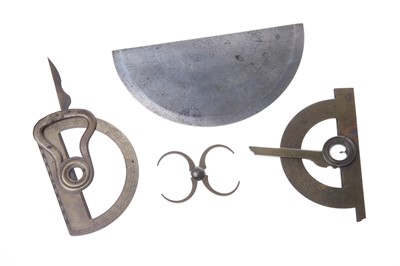 Lot 66 - Two 18th Century Swing-Arm Protractors etc