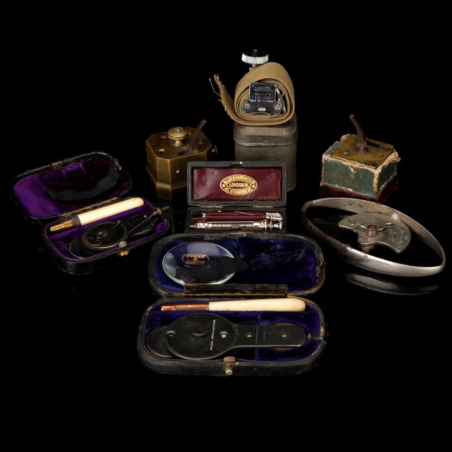Lot 46 - Brass Scarificators & Other Items