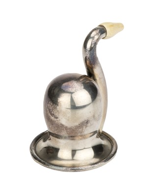 Lot 10 - A Small Silver-Plated Ear Trumpet