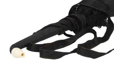 Lot 11 - A Rare Black Mourning Ear Trumpet