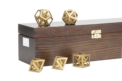 Lot 80 - A Cased Set of Polytope 3D Metal Printed Sculptures