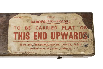 Lot 23 - Mid-Twentieth Century Negretti & Zambra Marine Barometer Thermometer