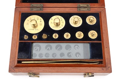 Lot 86 - An Unusual Set of Lancashire County Decimal Grain Weights