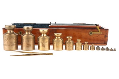 Lot 87 - County of Lancaster, A Very Fine Set of Standard Apothecaries Weights, 1899