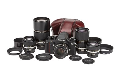 Lot 85 - A Nikon F3P HP SLR Camera Outfit