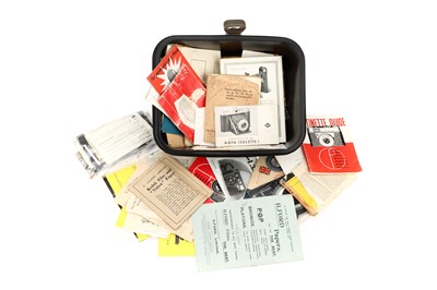 Lot 150 - A Good Selection of Camera Instruction Booklets & Pamphlets