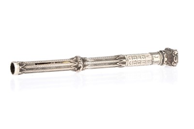 Lot 58 - A  Silver Seal Top Perpetual Calendar Pencil