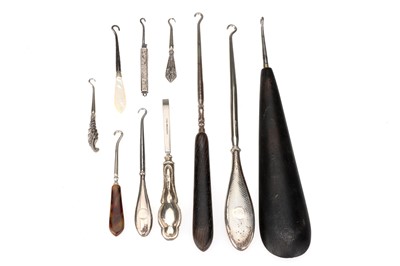 Lot 222 - A Collection of 19th Century and Later Button Hooks