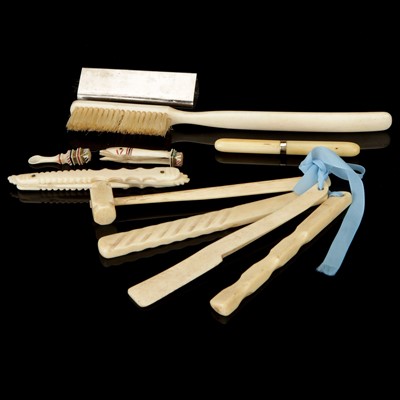 Lot 51 - Six Ivory Items