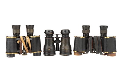 Lot 67 - Collection of 6 French Field Glasses & Binoculars