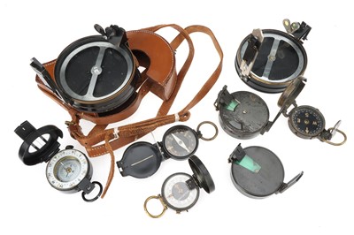 Lot 107 - A Collection of Surveying Compasses