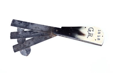 Lot 44 - Bleeding, A Dated Georgian Fleam