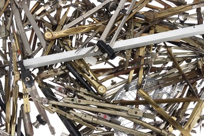 Lot 100 - A Large Collection of Loose Drawing Instruments