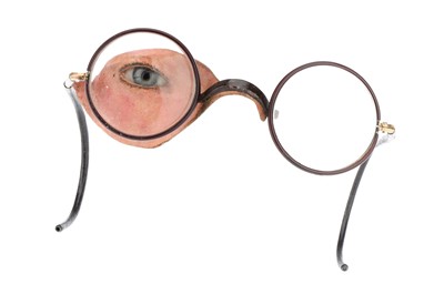 Lot 101 - Medical, Spectacles with Epithesis, Prosthetic Eye and Socket