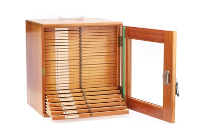 Lot 55 - A Good Mahogany Microscope Slide Cabinet