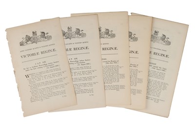 Lot 401 - Medicine - Collection of Victorian Parliament Acts Concerning Vaccination