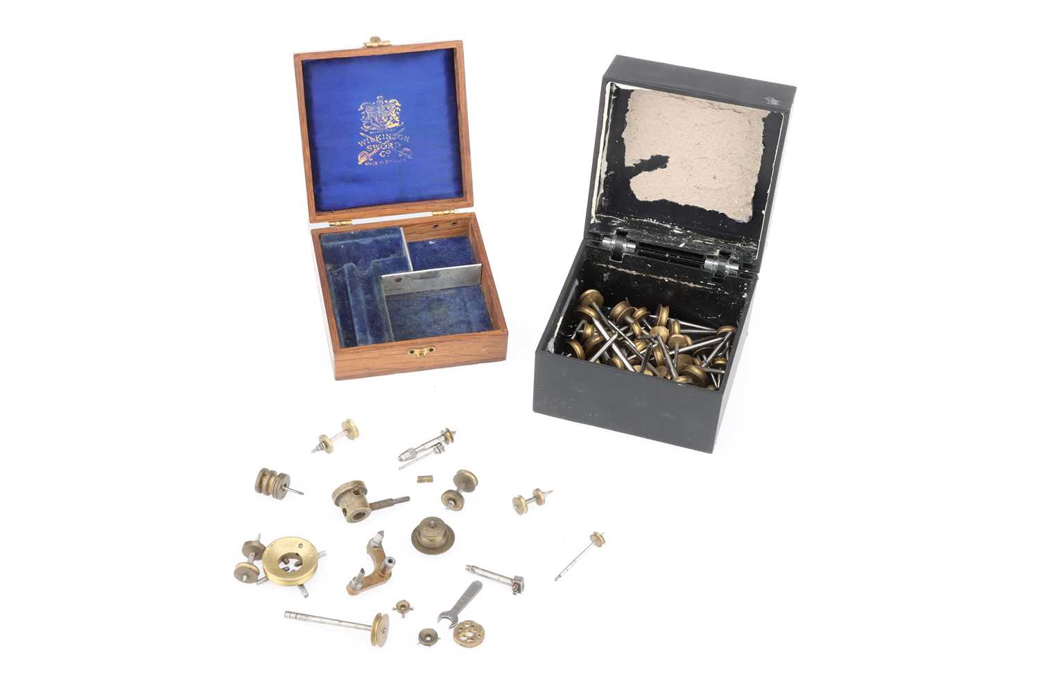 Lot 46 - A Quantity of Watchmakers Stocks and Ferrules, with some Lathe Components