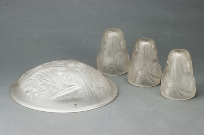 Lot 69 - Degue Art Deco Chandelier Lamp Shades