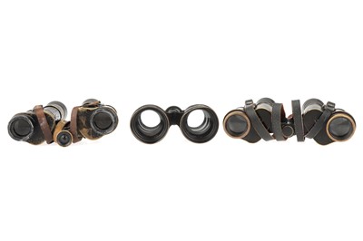 Lot 24 - A Collection of Six French Field Glasses & Binoculars