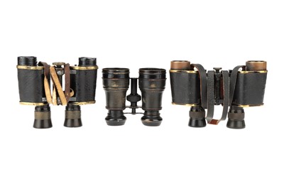 Lot 24 - A Collection of Six French Field Glasses & Binoculars