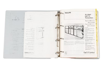 Lot 94 - A Varian TVT Instruction Manual for BBC1 & BBC2