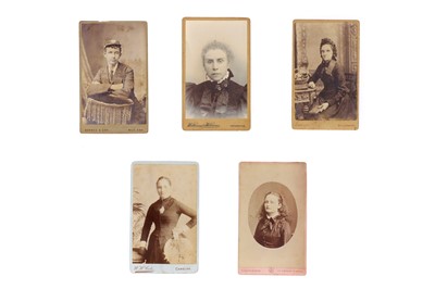 Lot 99 - Five Carte de Visite Portrait Cards