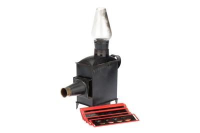 Lot 81 - An English Tinplate Magic Lantern & Aviation Slides