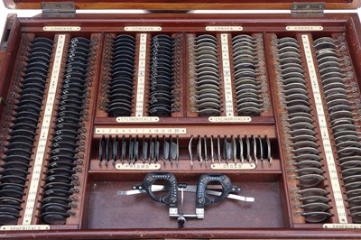 Lot 1 - Two Large 19th C. Opticians Trial Sets