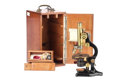 Lot 51 - A Leitz Brass Microscope