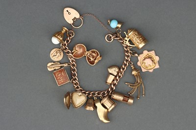 Lot 2 - 9 ct Gold Charm Bracelet