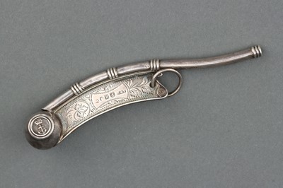 Lot 57 - A Rare Victorian Silver Bosun's Whistle