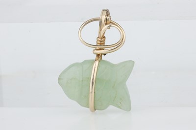 Lot 206 - A Jadeite Fish Pendant