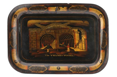 Lot 68 - A mid-nineteenth Century Metal Toleware Tray