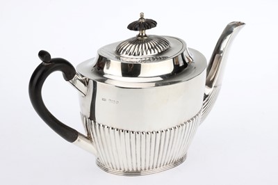 Lot 55 - Mappin & Webb Two Piece Silver Tea Set