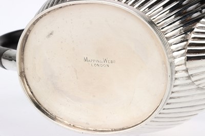 Lot 55 - Mappin & Webb Two Piece Silver Tea Set