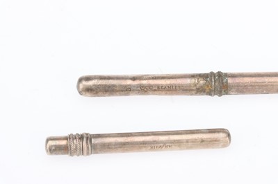 Lot 17 - Medical, Silver Styptic Pencils/Pencil Cases