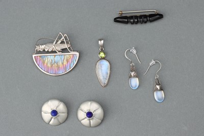 Lot 11 - A Pair of 1950s Liberty of London Earrings